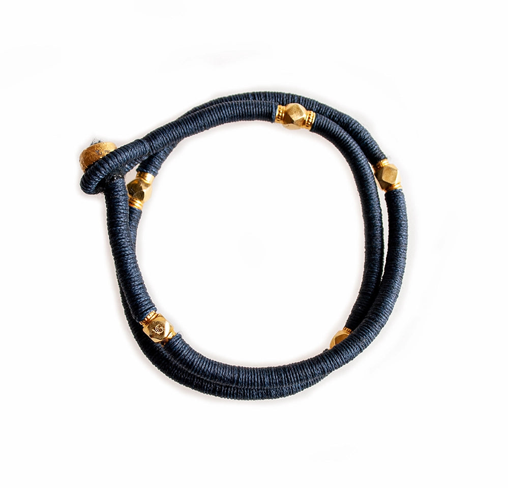 Colors Bracelet, Navy - Van Gelder