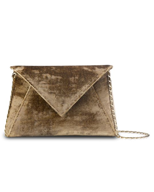 Lee Small Velvet Clutch with Chain - Tyler Ellis