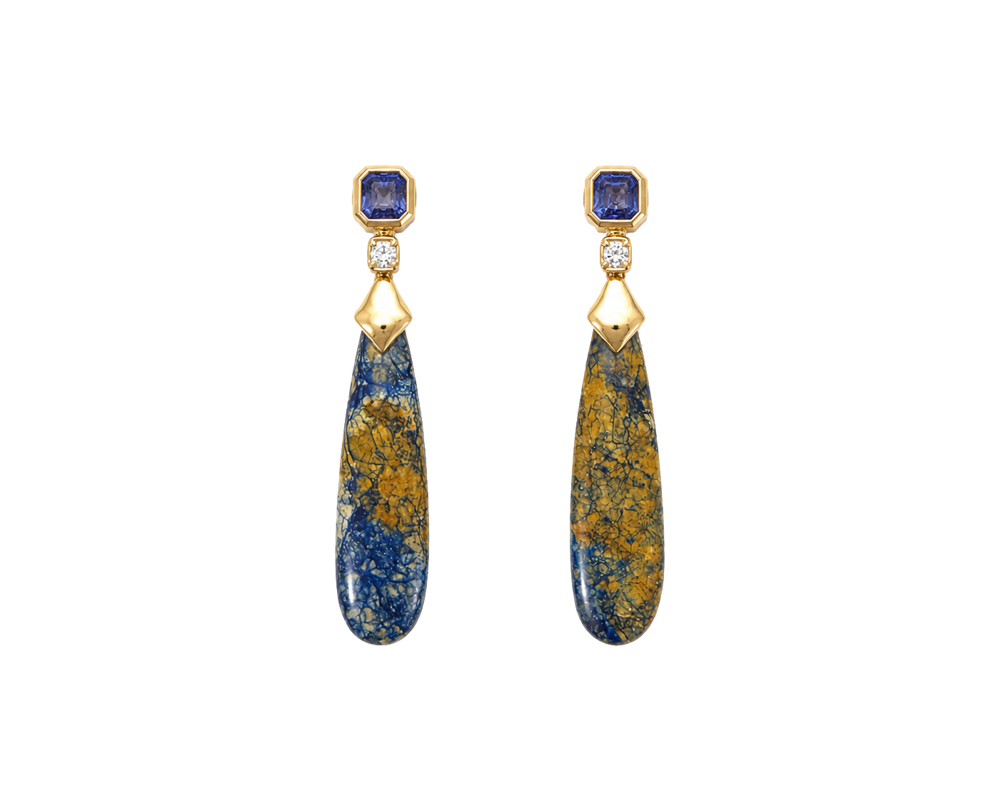 Azurite Drop Earrings