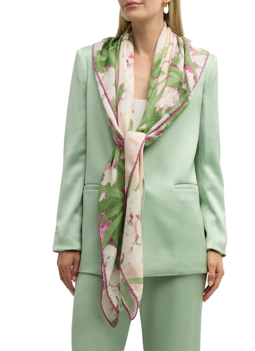 Liguria Pink Cashmere Scarf - Rani Arabella