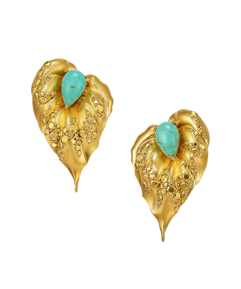 Turquoise Poison Ivy Earrings - ANABELA CHAN