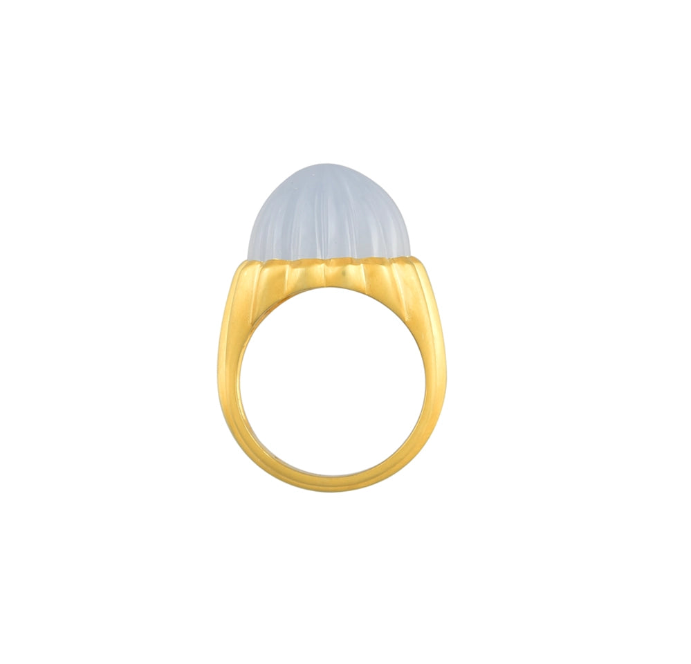 Colors Melon Ring, Chalcedony - Van Gelder