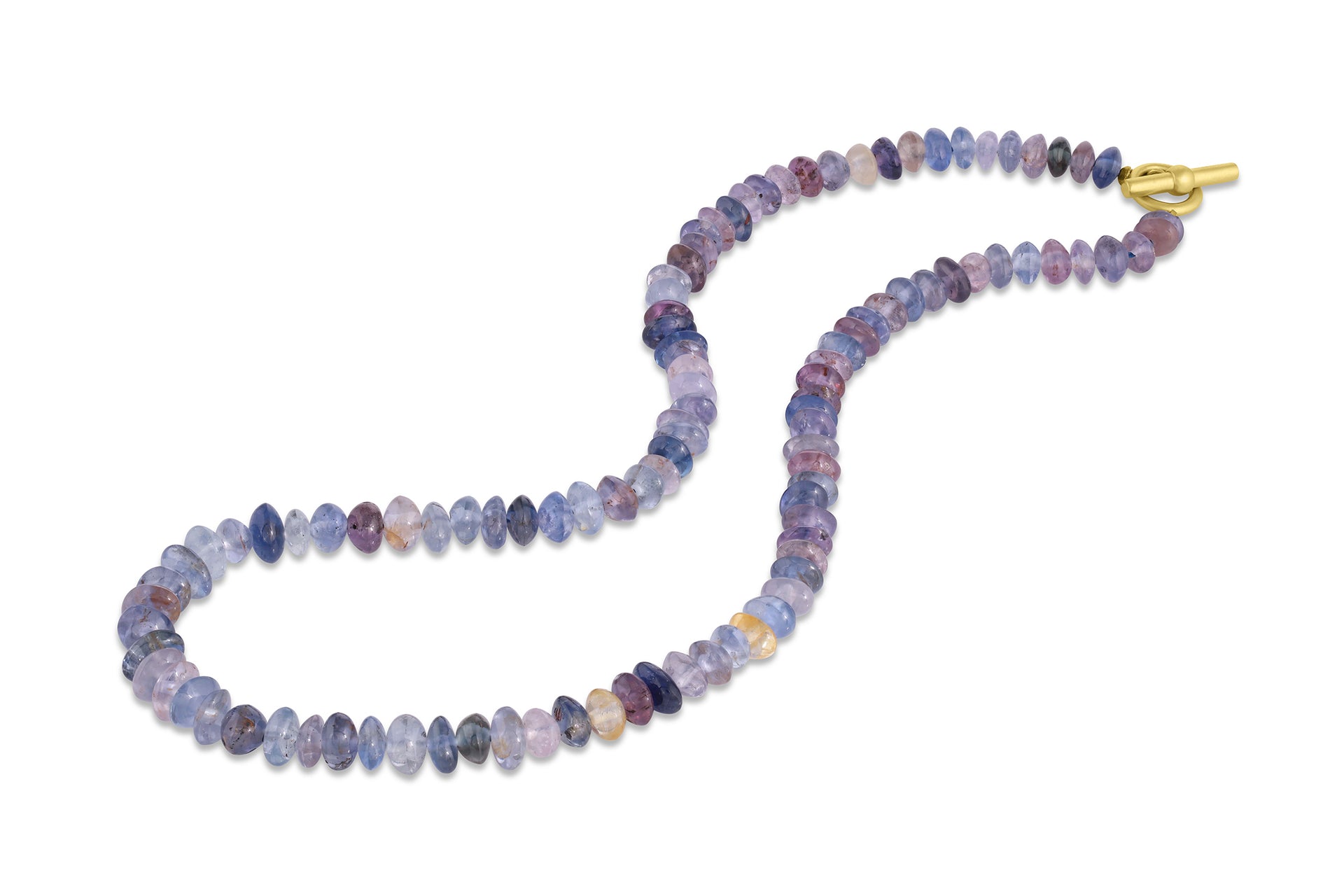 Multicolor Sapphire Bead Necklace