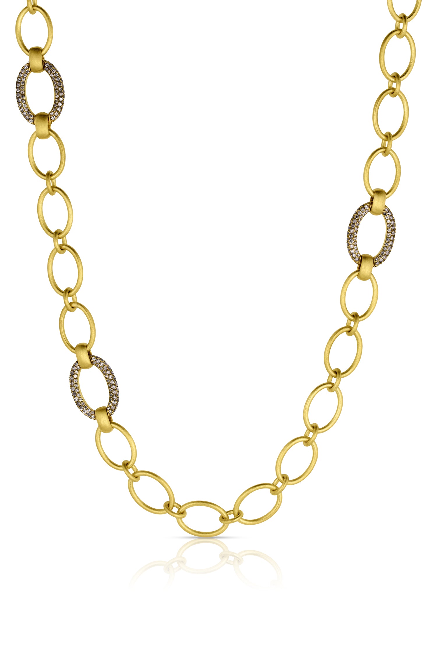 Large Handmade Diamond Chain Necklace - Leigh Maxwell
