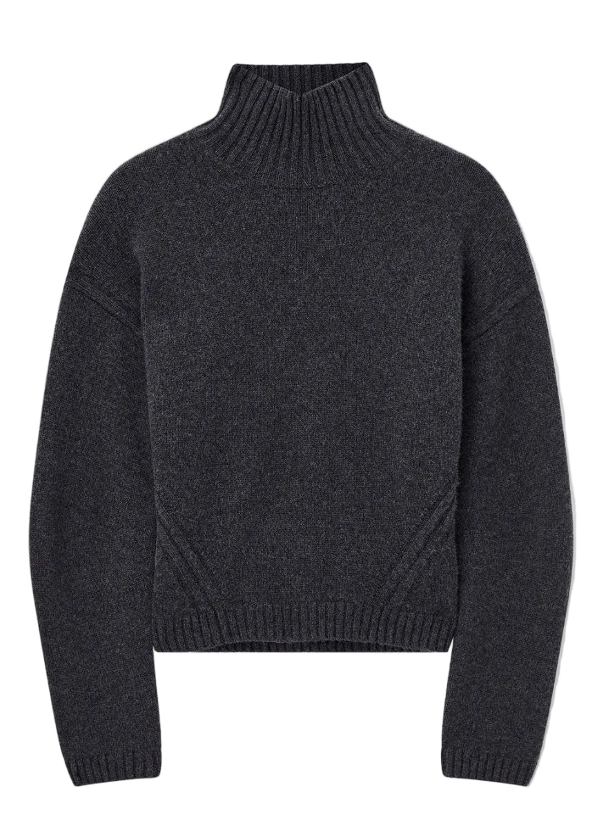 Luxe Cashmere Top in Dark Smoke