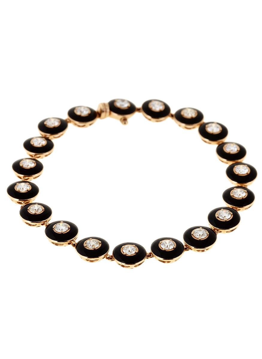 “Mina” Diamond Bracelet, Black