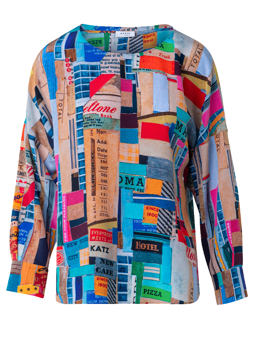 Nyc Collage Print Blouse - Akris Punto