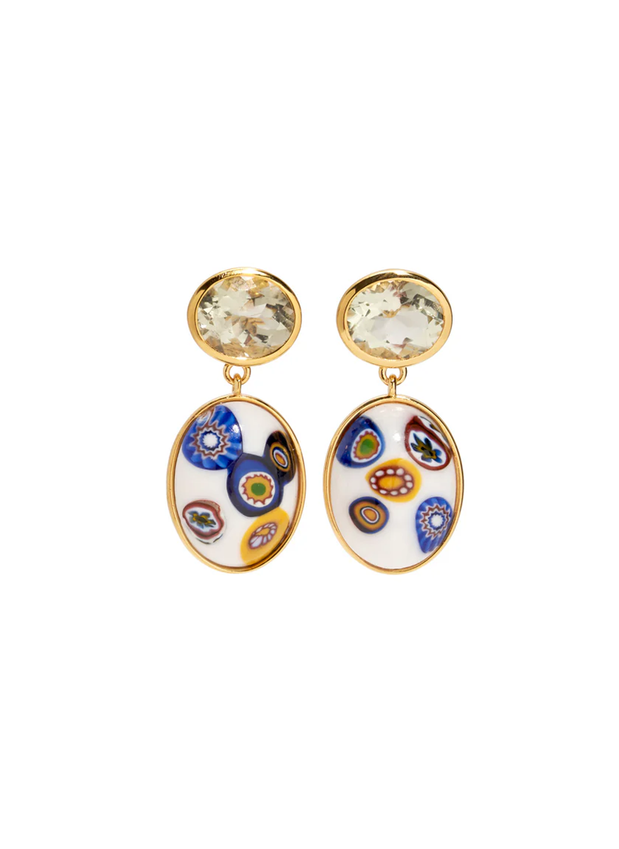 Murano Muse Earrings, Dawn - Lizzie Fortunato