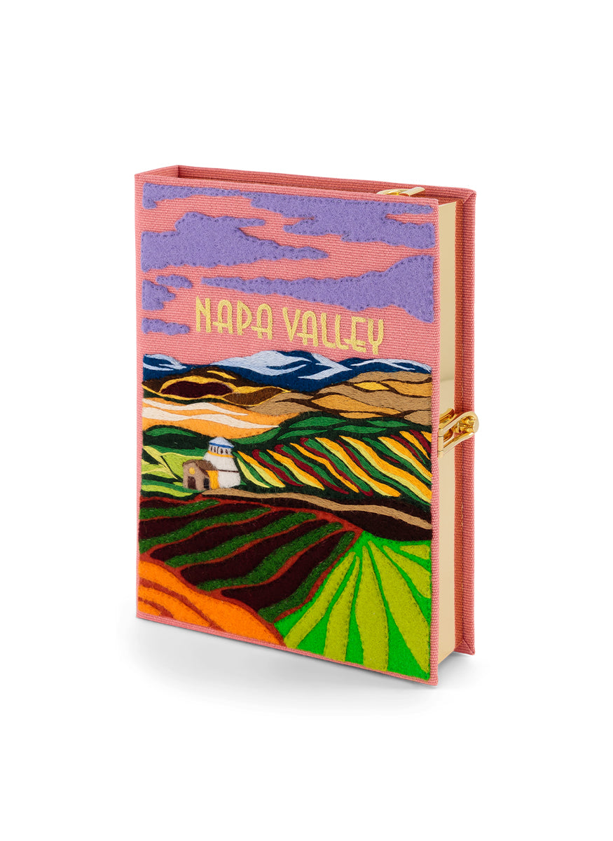 Napa Valley Book Clutch with Strap - Olympia Le-Tan