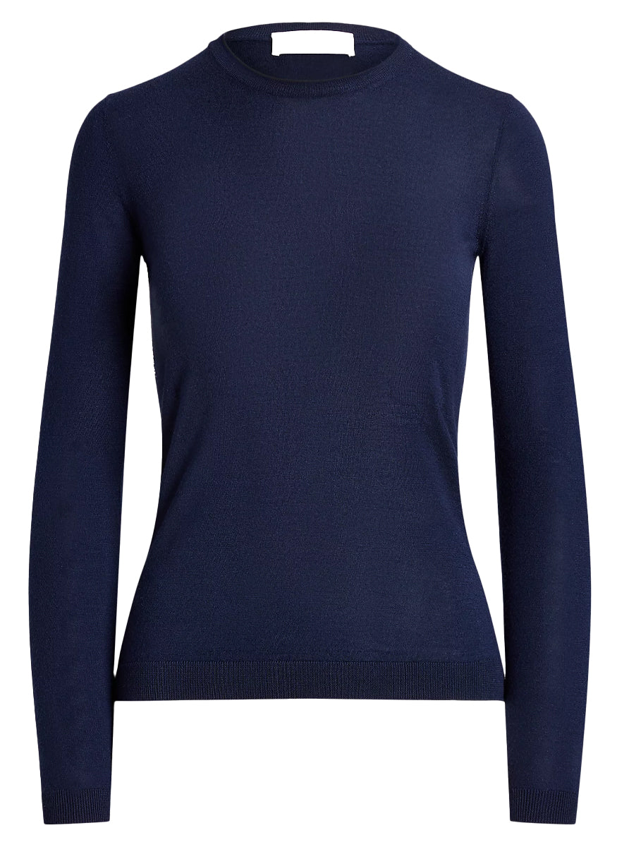 Cashmere Jersey Long Sleeve Sweater