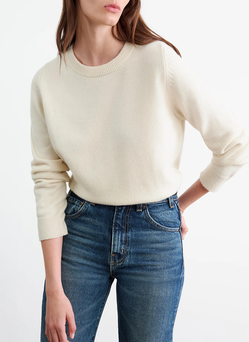 Nora Sweater in Ivory - Nili Lotan