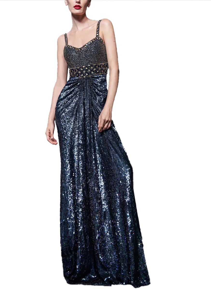 Only You Beaded Column Gown