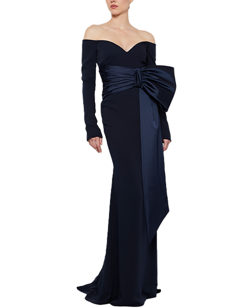 Kate Off the Shoulder Gown with Bow