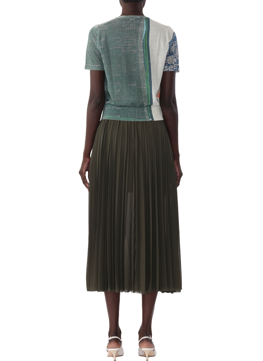 Chiffon Pleated Skirt - Jason Wu Collection