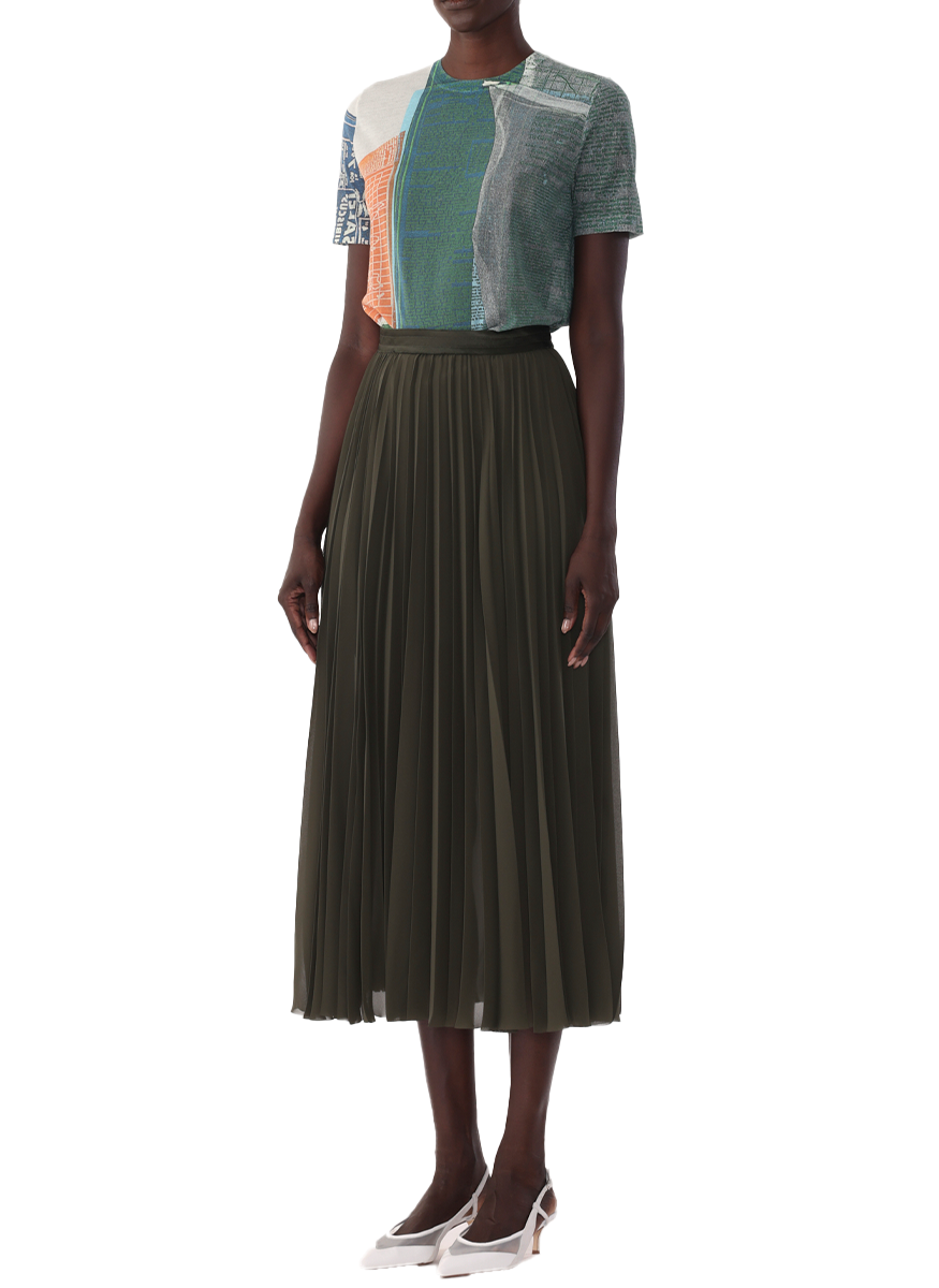 Chiffon Pleated Skirt