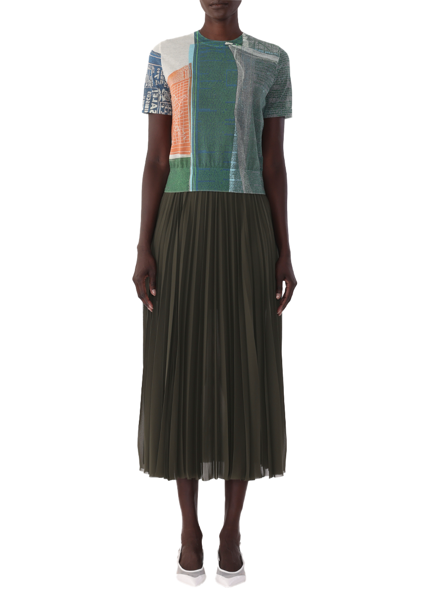 Chiffon Pleated Skirt