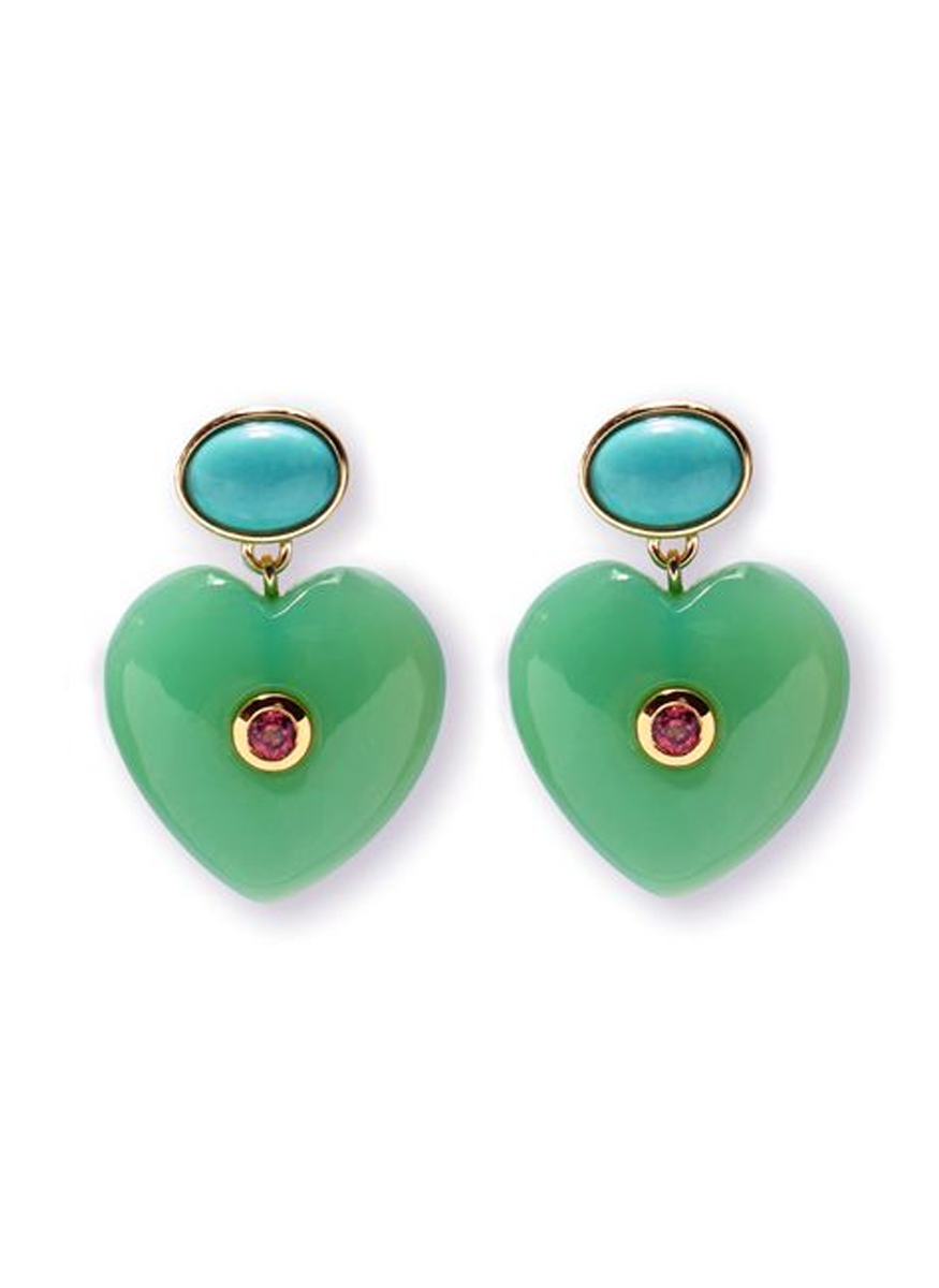 Gemma Earrings, Everglade