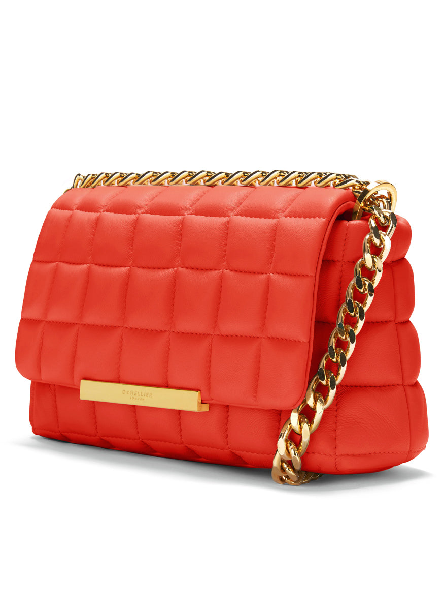 Pheonix Smooth Leather Quilted Crossbody - DeMellier London