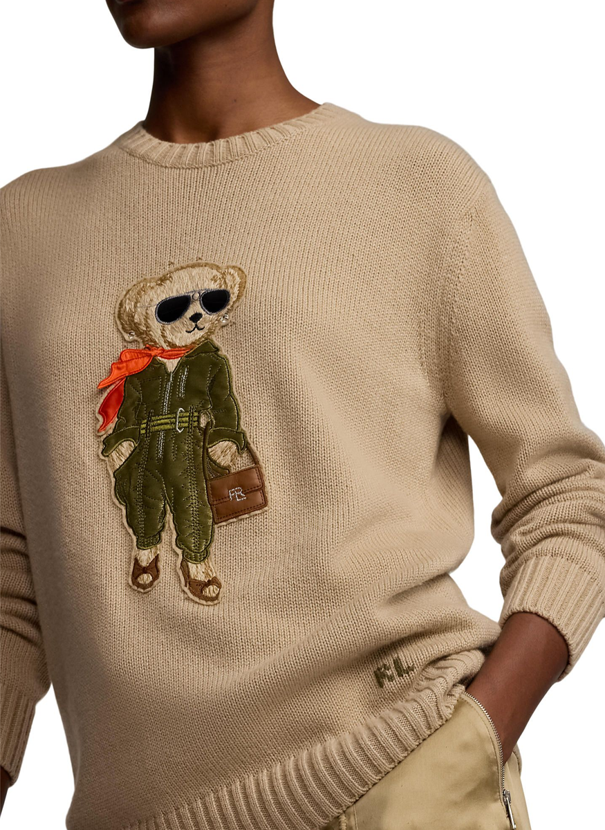 Aviator Polo Bear Cashmere Sweater - Ralph Lauren Collection