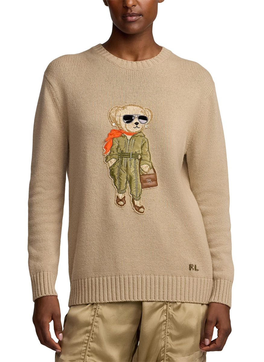 Aviator Polo Bear Cashmere Sweater - Ralph Lauren Collection