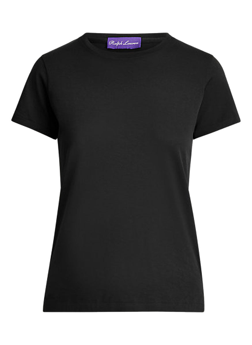 Short Sleeve Crewneck T-shirt in Black