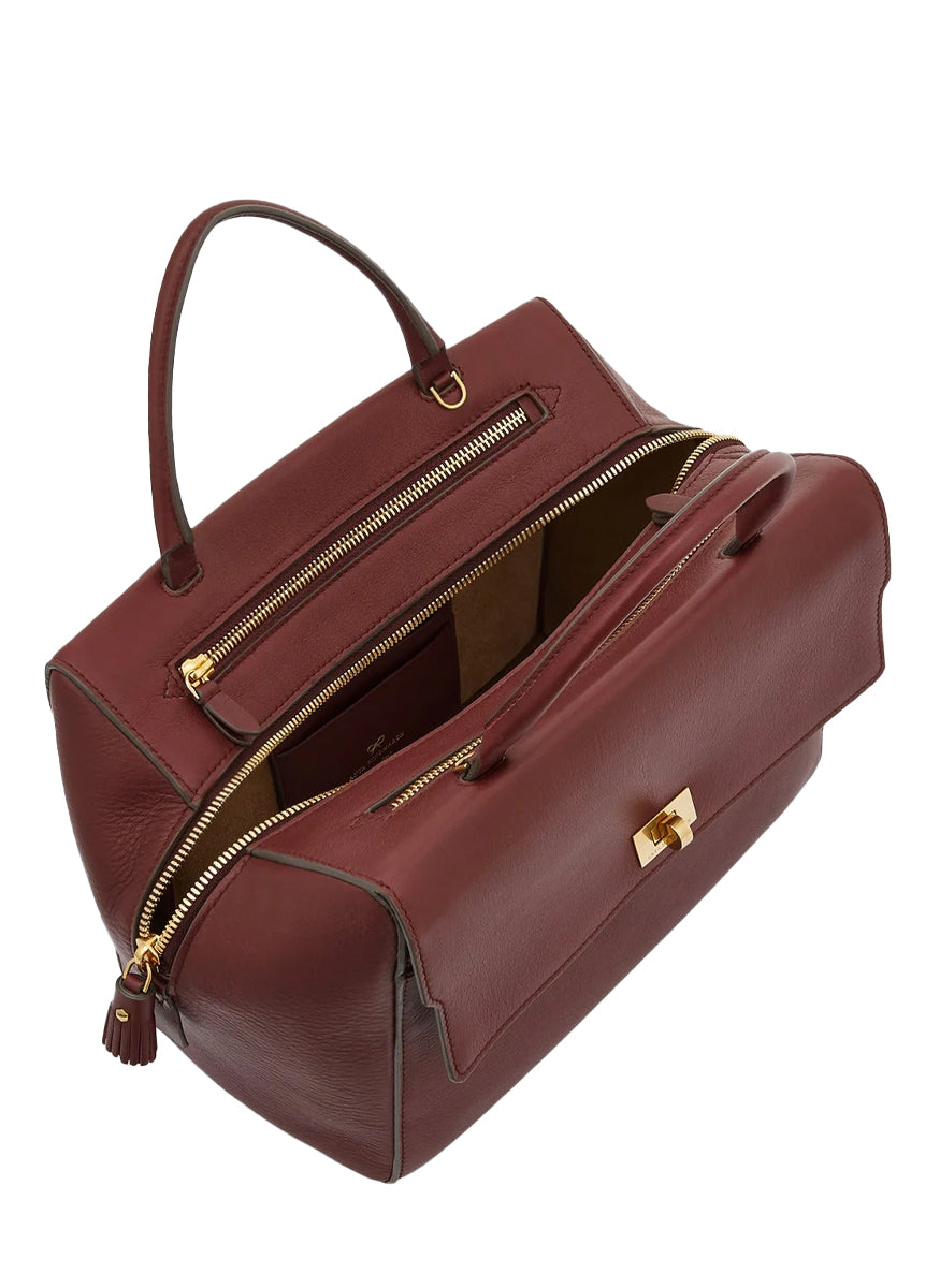 Seaton Top Handle In Classic Calf Leather - Anya Hindmarch
