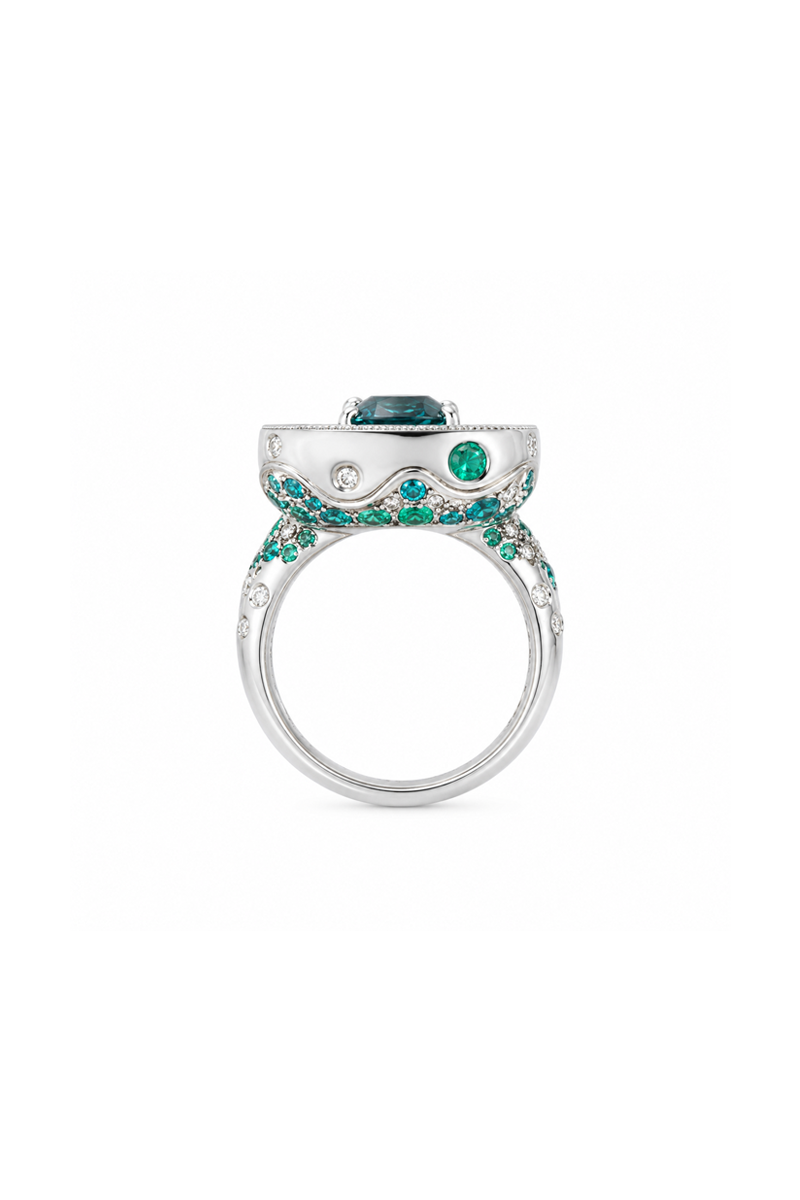 Blue Zircon Ring - Graziela