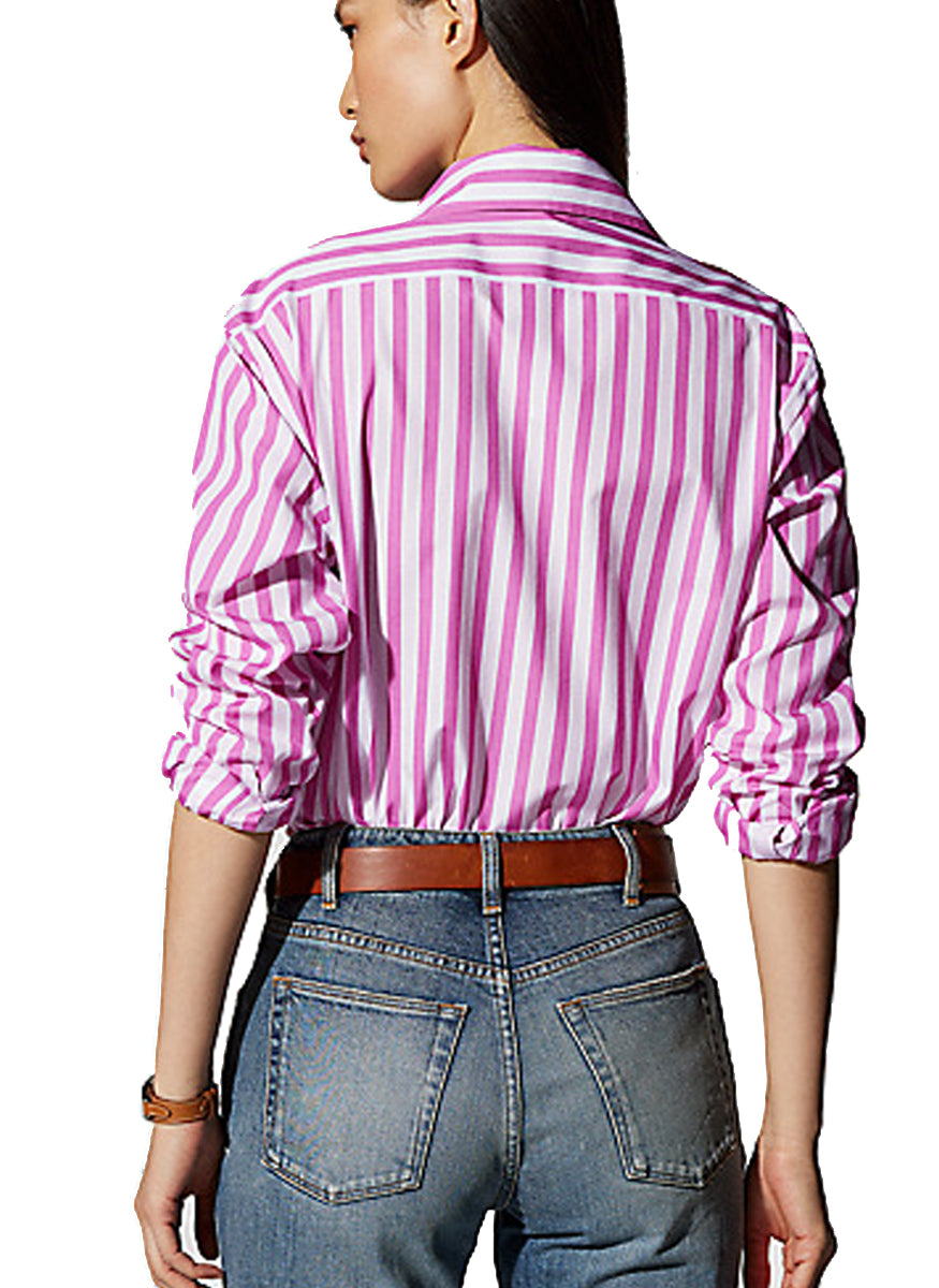 Ralph Lauren Collection Women's Capri Striped Cotton Shirt