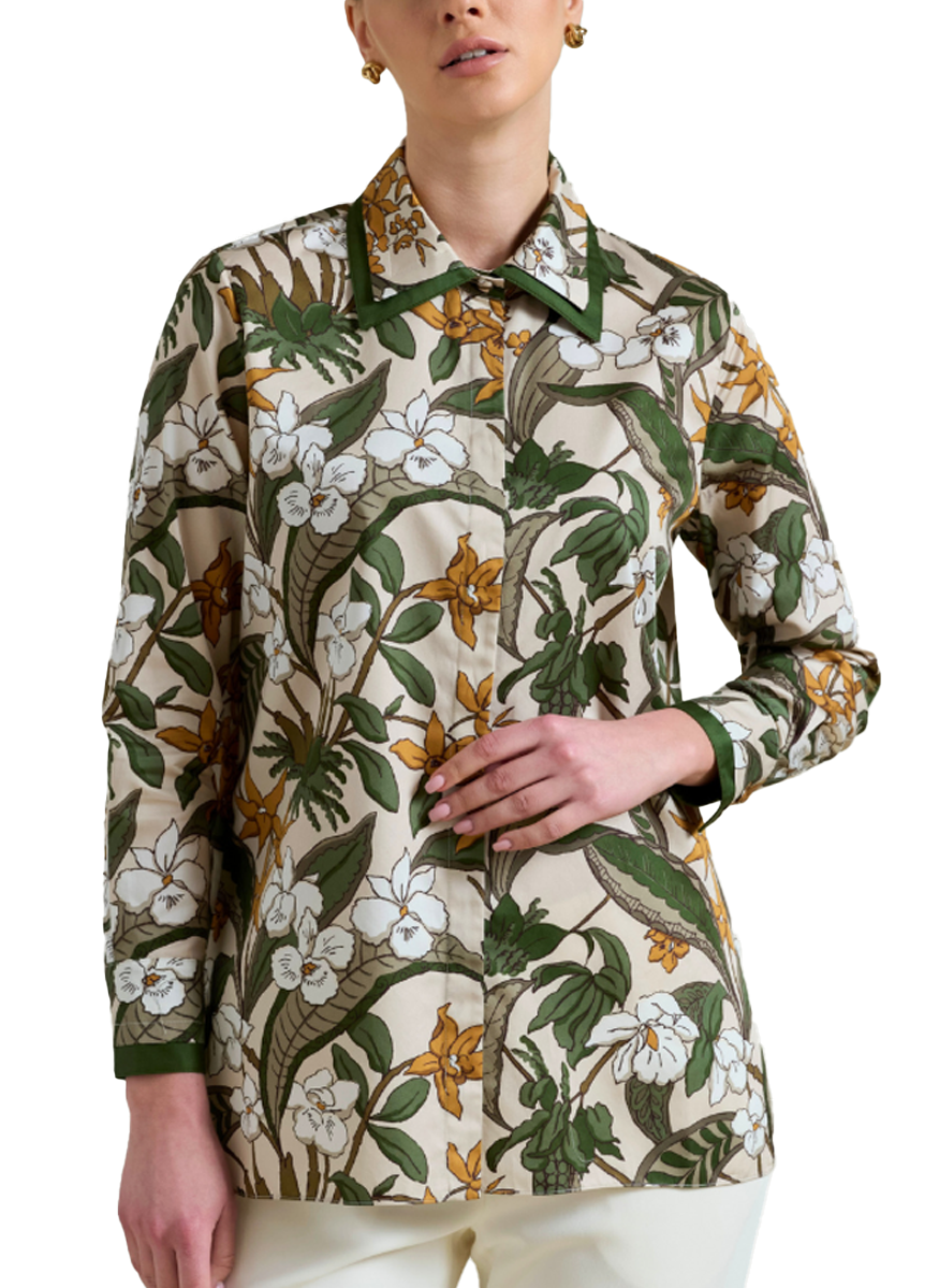 Zanzibar Printed Cotton Shirt - Rani Arabella