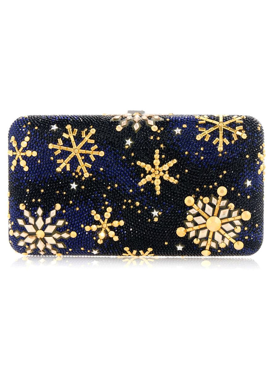 Snow Day Smooth Rectangle Clutch