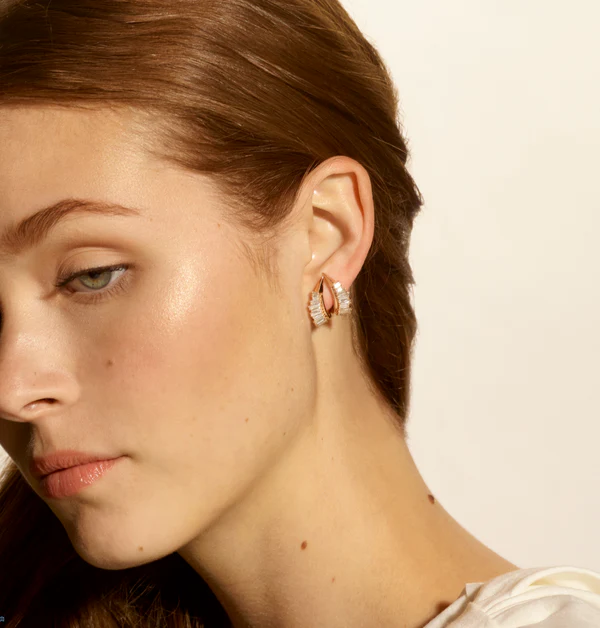 Double Ruched Ear Clips - Nak Armstrong