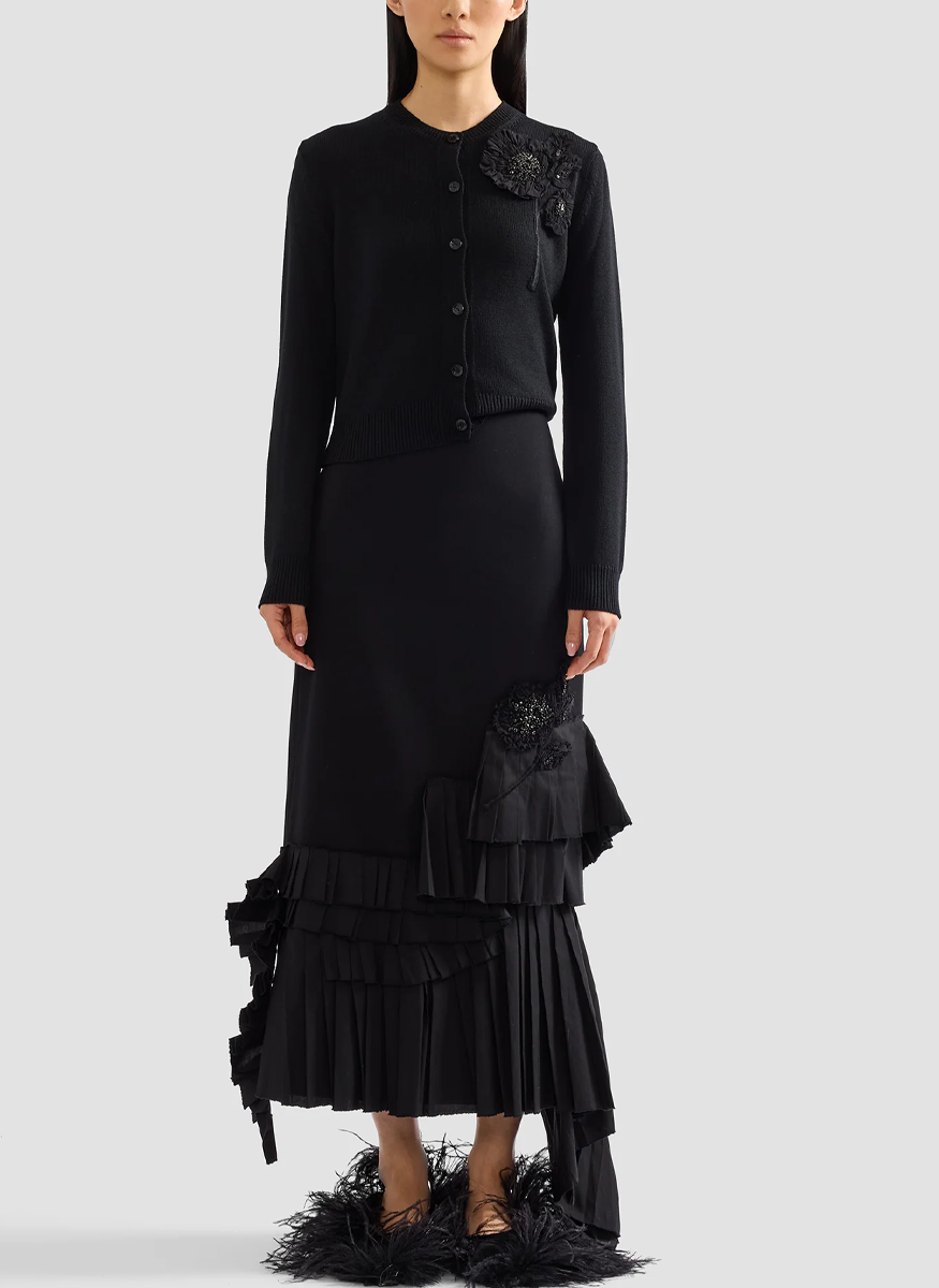 Embellished Merino Wool Cardigan - Erdem