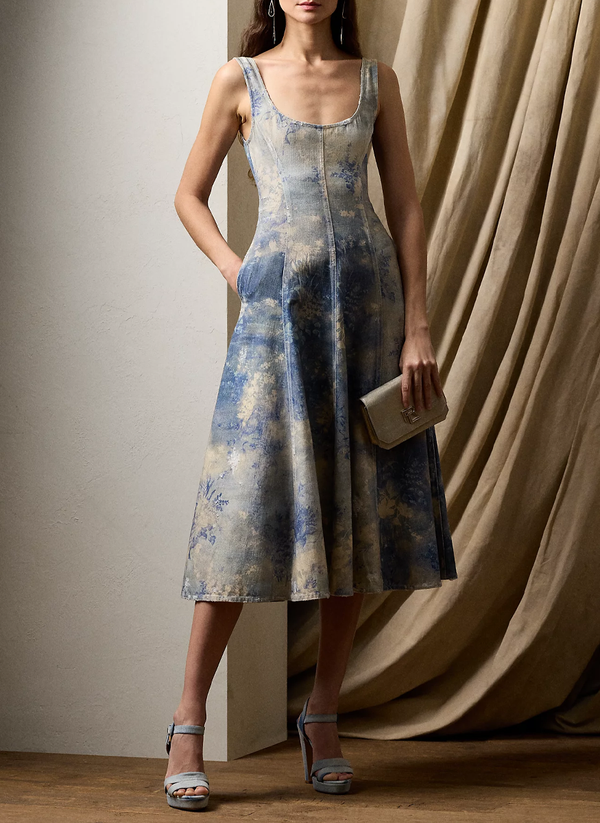 Tarian Sleeveless Day Dress - Ralph Lauren Collection