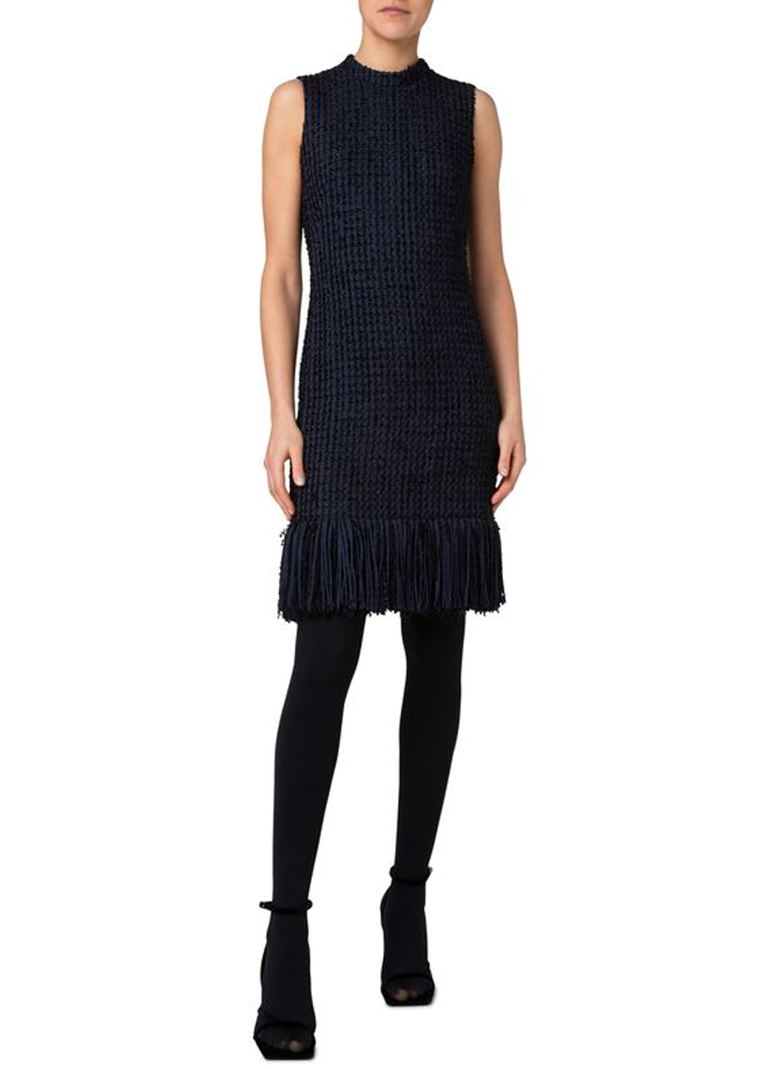 Tweed Sleeveless Sheath Dress - Akris Punto