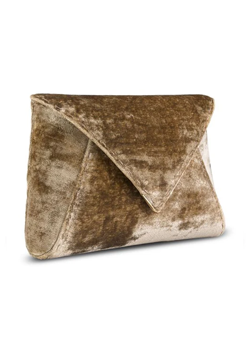 Lee Small Velvet Clutch with Chain - Tyler Ellis