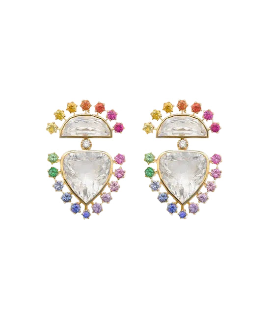 Daystar Earrings, Rainbow
