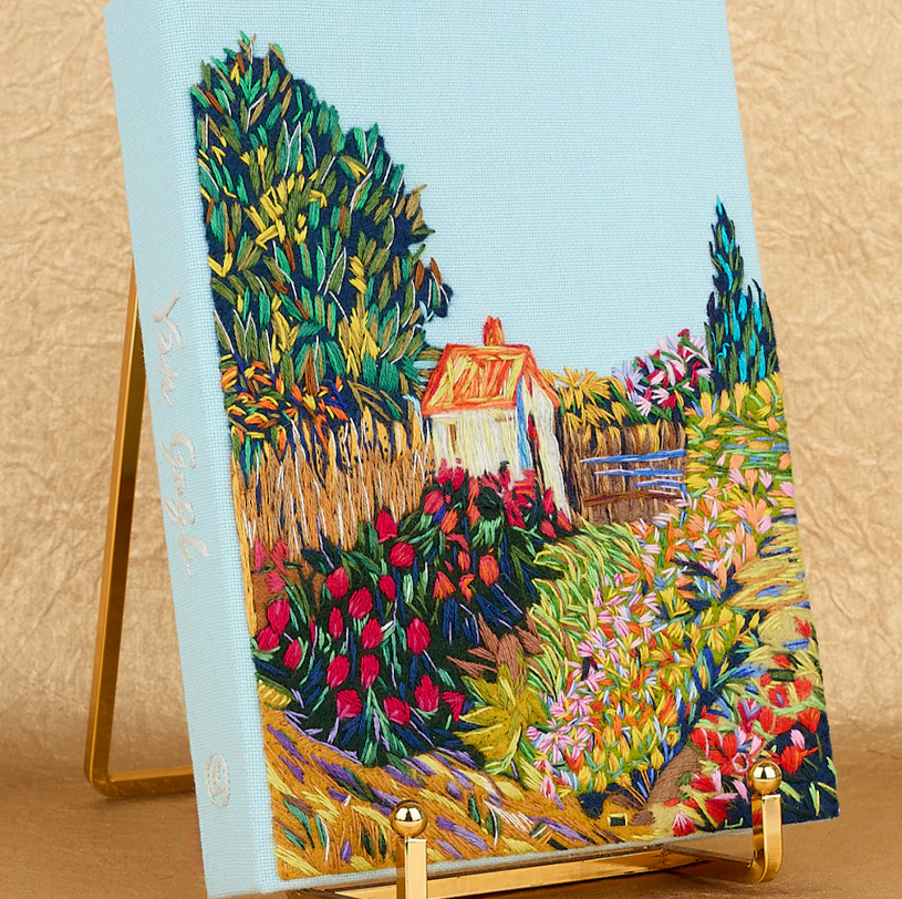 'Garden Behind a House' Van Gogh Book Clutch with Strap - Olympia Le-Tan