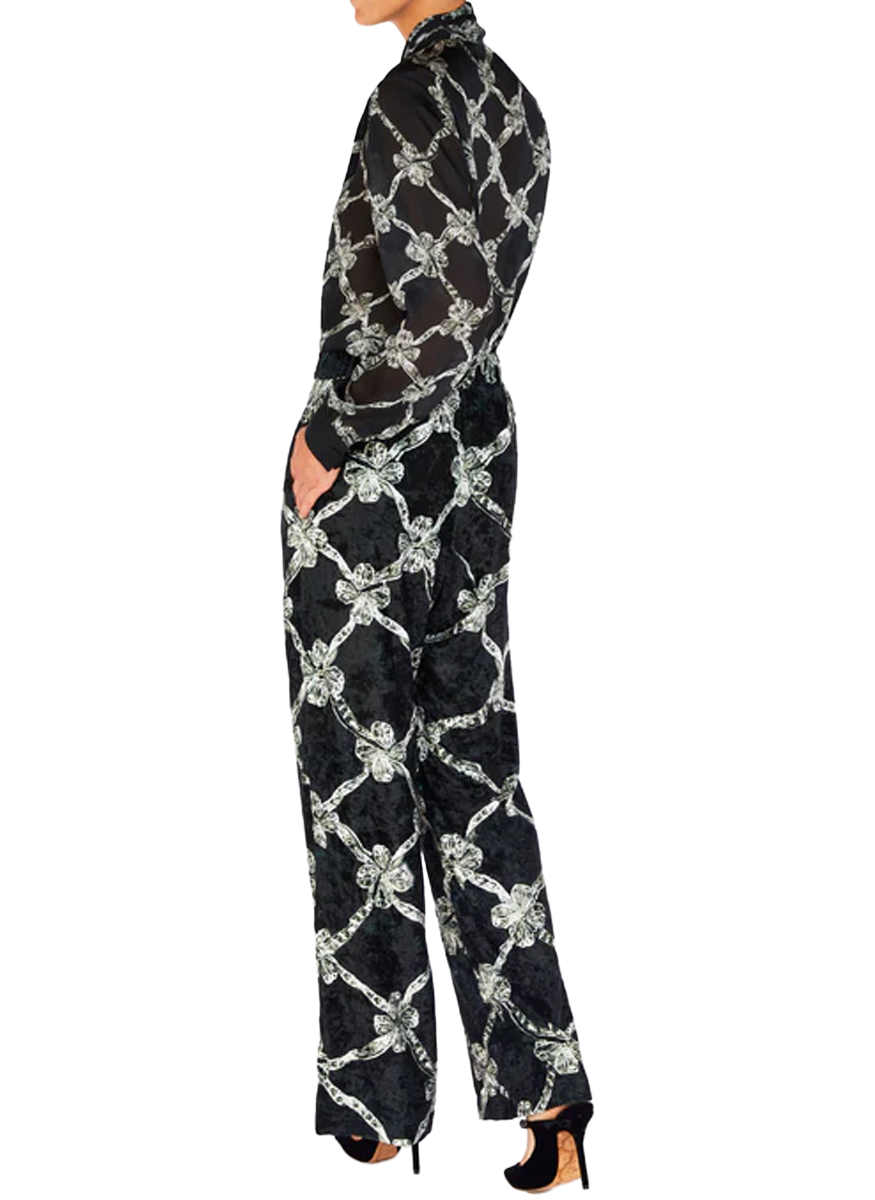 Varenne Trousers in Plexus Jet - Mary Katrantzou