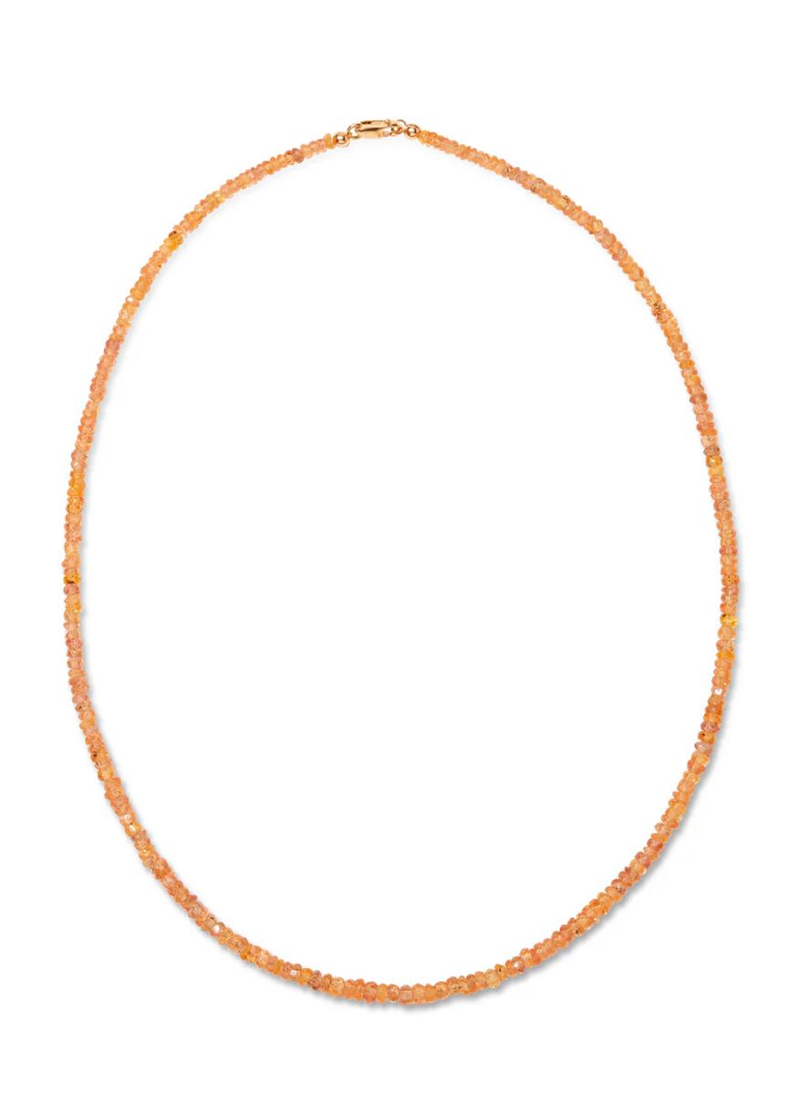 Tiny Yellow Sapphire Necklace - Lizzie Fortunato