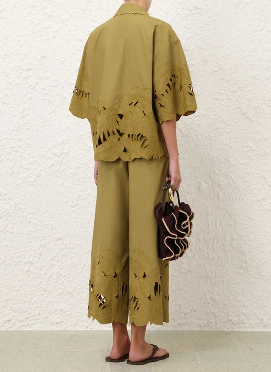 Mahon Embroidered Pant - Zimmermann