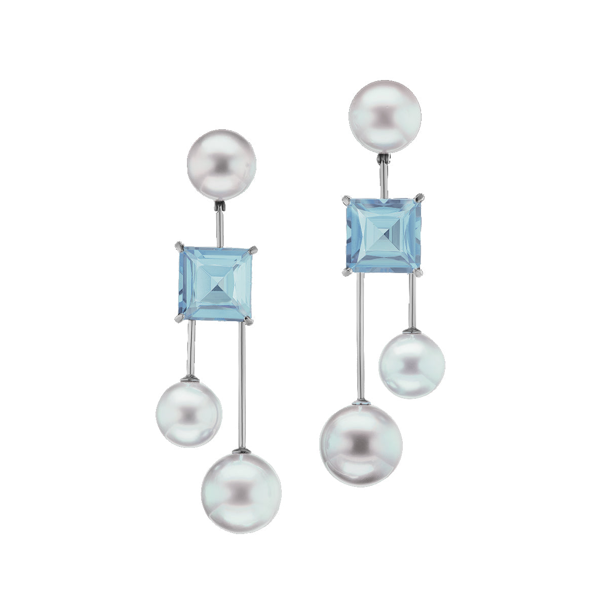 “Modern Mobile” South Sea Pearl Earrings