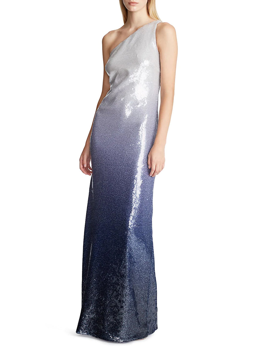 Tinana Ombre Sequined Gown - Halston