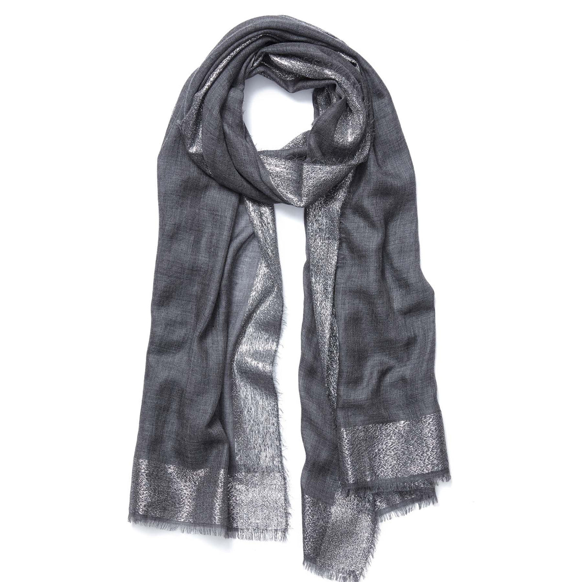 Argent Wrap in Charcoal - Jane Carr