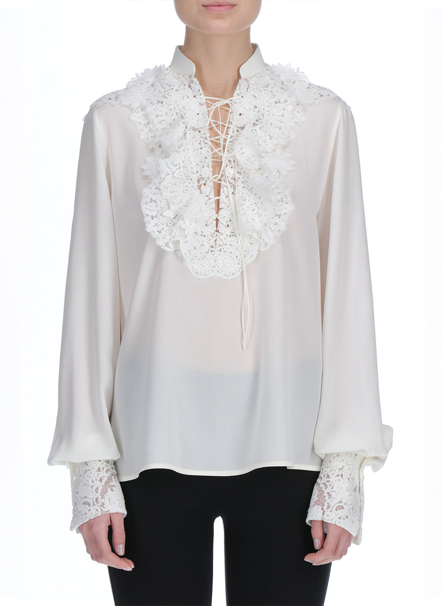ERMANNO SCERVINO - Lace Embroidery Shirt