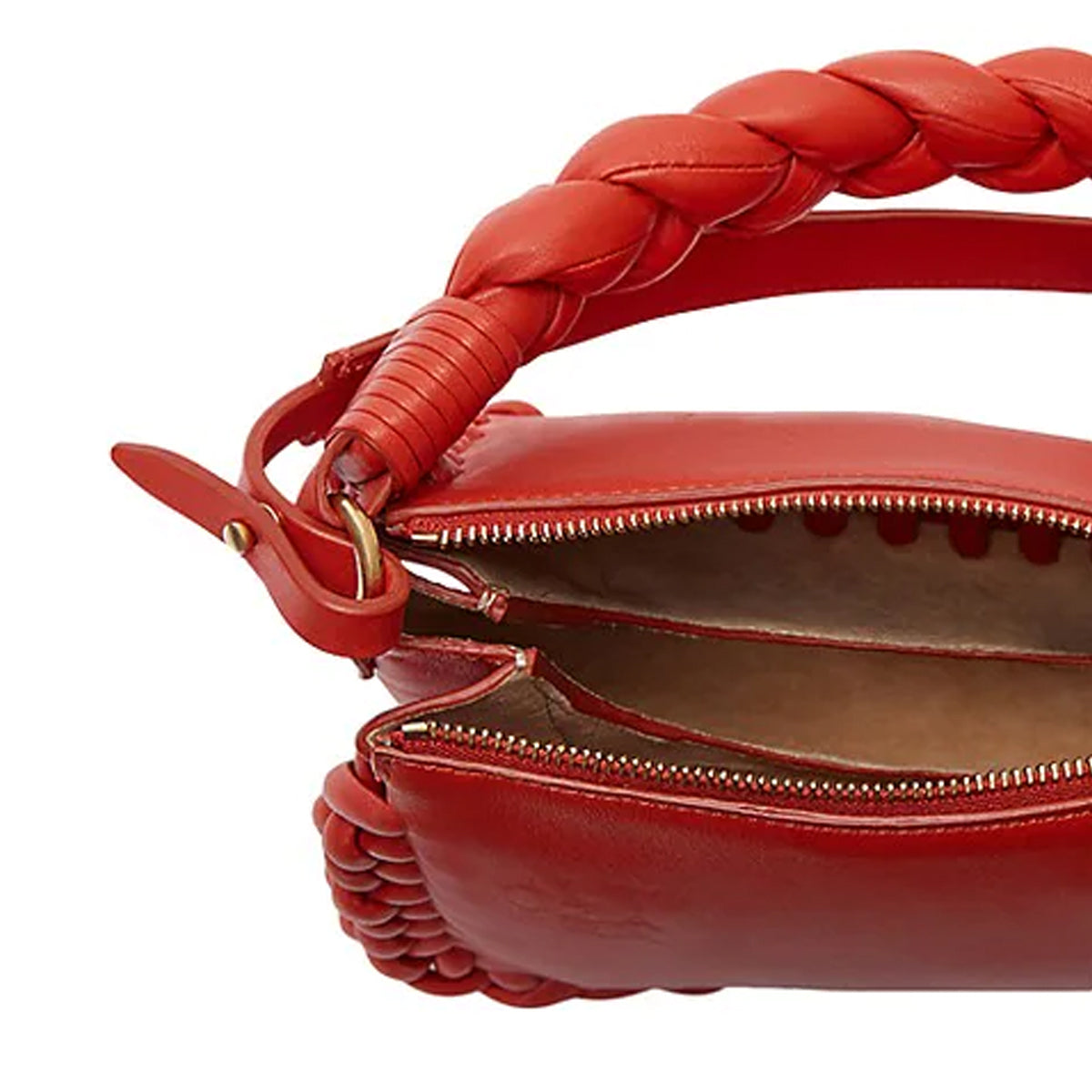 Braided Top Handle Small Bag in Red - Altuzarra
