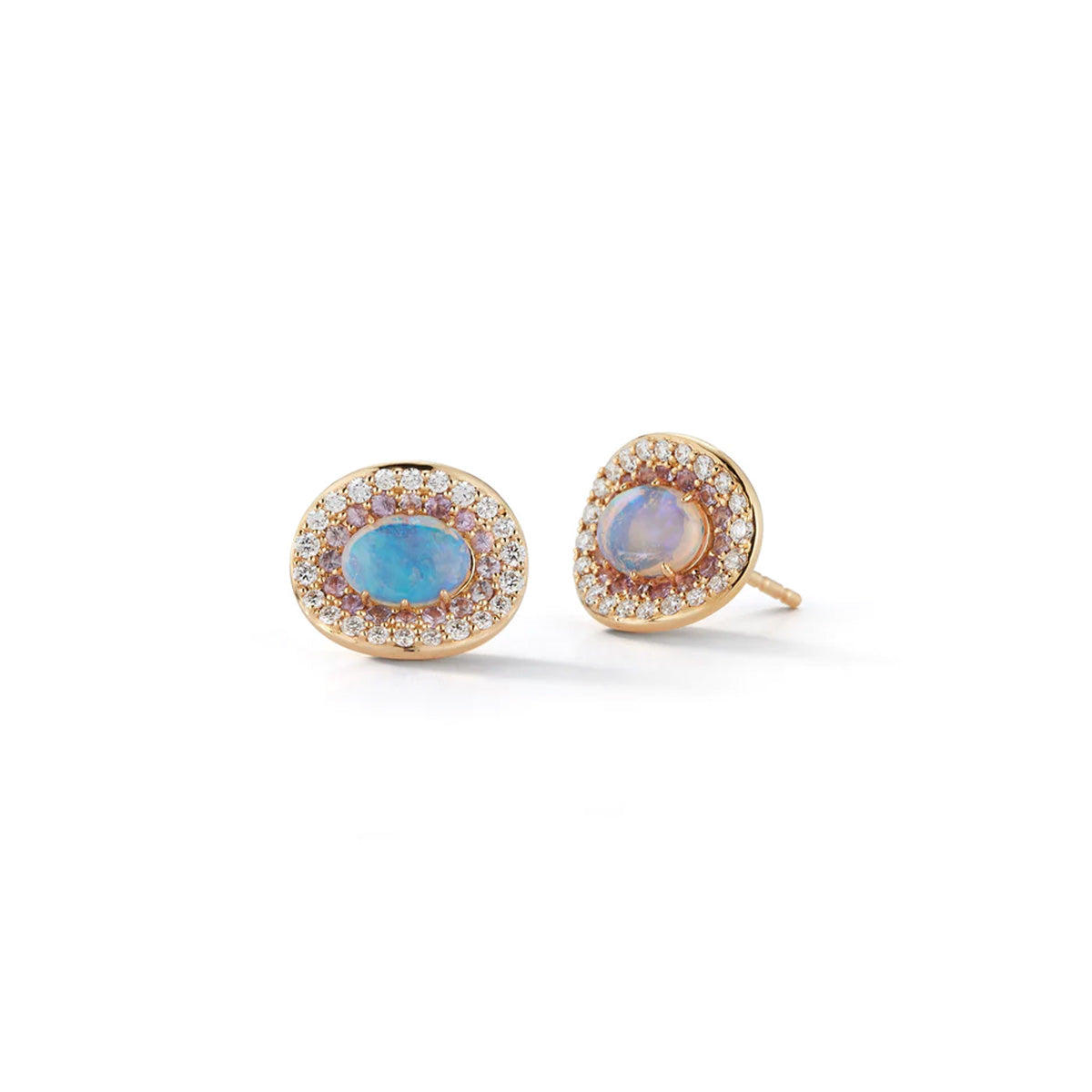 “Mini Orbit” Opal Studs