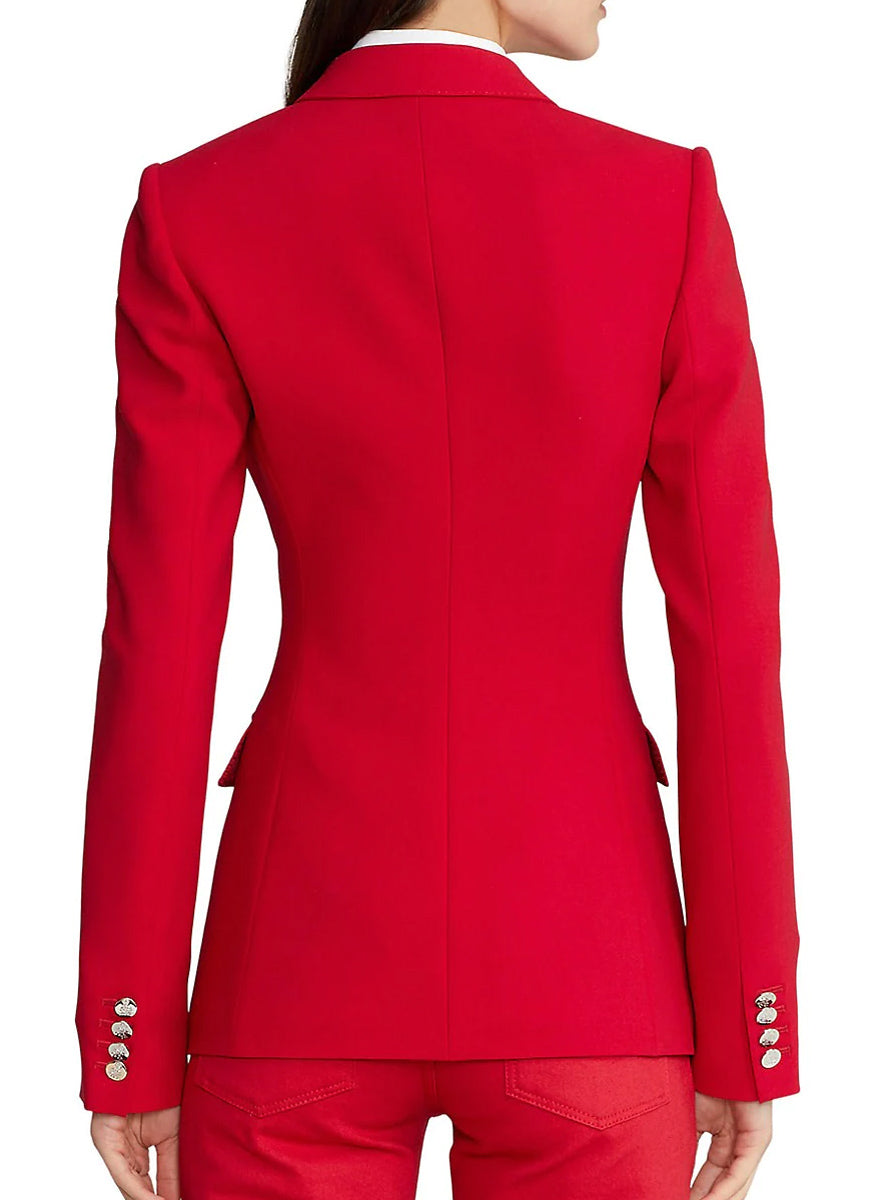 Camden Wool Crepe Jacket in Rouge - Ralph Lauren Collection